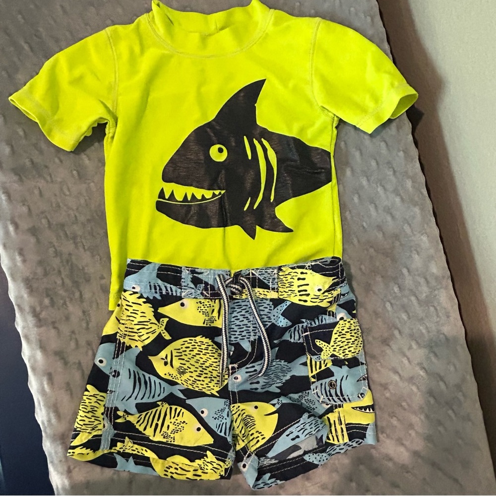 Carters Swim Shirt and Trunks